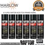 6 X U-POL RPTEP/AL RAPTOR ACID ETCH PRIMER AEROSOL 450ML - GREY