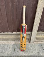 PUMA Stealth 4000 Grade 1 Willow Cricket Bat Long Handle Natural/Red