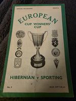 HIBERNIAN V SPORTING LISBON 1972 HIBS EUROPEAN FA CUP WINNERS CUP SCOTLAND L14