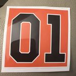 RETRO STICKER GEN X DUKES OF HAZZARD GENERAL LEE CAR 80’s TV