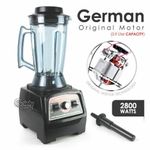 German Motor Heavy Duty Commercial BlenderLarge  4L 2800W Food Processor Mixer
