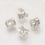 Tibetan Silver Pendant Bails Hangers Connectors Tied Effect 9mm x 6mm Hole 4mm