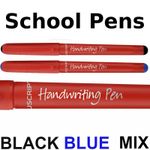 Manuscript Handwriting Pen Blue Black Mix Ink Comfort Grip School 1 -200