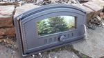 Cast Iron pizza oven door with glass | bread oven doors | 490x280mm |Left|