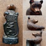 Rare early version Berlin Bear, metal, shield, 7.5 cms, German