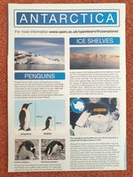 BBC A1 Frozen Planet Antarctica/Arctic Wall Poster Double Sided 2011 OU Folded