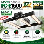 Mars Hydro LED Grow Light Bar FC-E1500 Full Spectrum for Indoor Flower Veg 150W