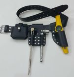 SCAFFOLDING BLack LEATHER BELT Heavy Duty Full Tool set ratchet Spanner 17/21