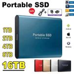 Portable External SSD 1TB 2TB 4TB 8TB 16TB USB 3.0 Type-C Fast Data Storage