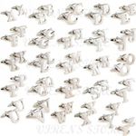 Mens initial letter silver alphabet cufflink cuff link wedding formal business 