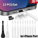 Cleaner Kit Mobile Phone Cleaning Kit Charging Port Dust Plug Cleaner Brush 13Pc