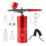 Cordless Airbrush Kit Portable Rechargeable Air Brush Compressor Set Nail Art