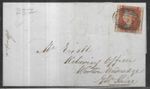 GB Queen Victoria 1841 1d Red Imperforate on 1844 Entire (232)