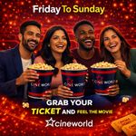 4 x Cineworld Cinema Ticket Valid: Fri Sat Sun FAST DELIVERY – Read Description