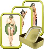 Naked Army Girls gold Tobacco tin, 1oz / 25g tobacco tins Various Designs