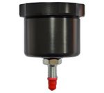 Aluminium Brake Fluid/Oil Reservoir Cylinder Cup - 7/16" Outlet - 55mm - Black