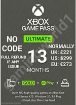 Xbox Game Pass Ultimate 13 Months 🌍 Global | Gold + EA Play | 0-2 Hour Delivery