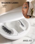 magnetic eyelashes with applicator / NO GLUE, NO EYELINER