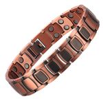 Divine Copper Link Fully Magnetic Bracelet Solid Pure Copper Mens Bracelet+ Box