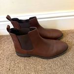 Carvela Womens Brown Leather Chelsea Ankle Boots UK 7 Flat Round Toe