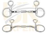 Uk Expert Hanging Cheek Comfort Barrel Baucher Bits, Comfy Myler Snaffle Action