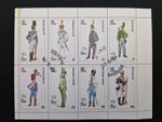 ISO Sverige, 1974 Military Uniforms, CTO Used M/S Sheet #M2537