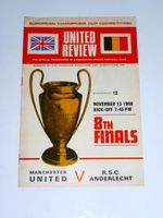 1968 E/Cup 8th Finals***MANCHESTER UNITED v RSC ANDERLECHT***13th  Nov 1968