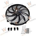16" Electric Radiator Cooling 120W Fan Universal 12V Push/Pull & Mounting Kit UK