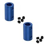 2pcs 5mm To 8mm Aluminum Shaft Coupling Rigid Coupling Coupler Motor Connector