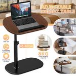Adjustable C-Shaped Sofa Side End Table Coffee Laptop Table Living Room Bedroom