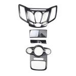 4pcs/Set For Ford Fiesta MK7 Carbon Fibre Effect Centre Dash Centre Console Trim