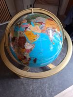 Large Semi Precious Gemstone World Globe