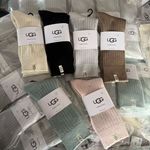 UGG Women's Ribbed Super Pile Crew Socks | Slouchy Threaded One Size | Luxury Gi