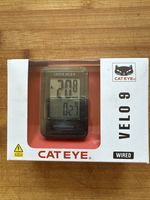 CatEye Velo 9 Wired Cycle Bike Computer - Black