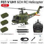 Yuxiang F07V UH-1 Huey RC Helicopter 6 axis Gyro 6CH 3D 2.4Ghz RTF 3 Battery