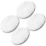 4 Pieces 5" Diameter Wool Polishing Pad  Hook and Loop Backing for Cars