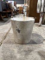 Vintage Enamel Slop Bucket Pail Farmyard Farmhouse Livestock Plant Pot Planter