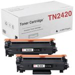 2 PACK  TN2420 TONER FIT FOR BROTHER MFC-L2710DW HL-L2350DW DCP-L2510D HL-L2310D