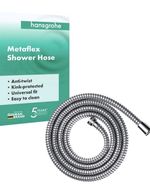 hansgrohe Metaflex shower hose 2.00 m,anti-kink and flexible, chrome effect co