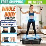 Vibration Plate Massage Oscillating Fitness Body Shaker Machine w/ Music Speaker