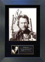 CLINT EASTWOOD Mounted Signed Photo Reproduction Autograph Print A4 5