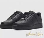 Nike Air Force 1, 07 Low in "TRIPLE BLACK" colorway. BRAND NEW BOXED UK4 TO UK12