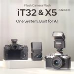 Godox iT32 iFlash TTL HSS Camera Flash Speedlite X5 Flash Trigger for C/N/S/F/O