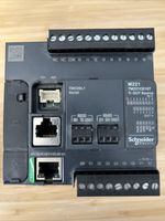 Schneider Modicon TM221CE16T PLC Controller  & TMC2SL1 Com Module RS232 / RS485
