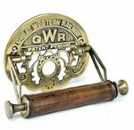 Victorian style GWR  Toilet Roll/Loo Holder Brass Novelty Vintage Antique