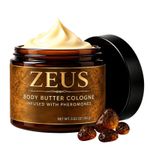 Zeus Men Body Butter Cologne, Pheromone Infused Moisturizing Body Cream 100g NEW