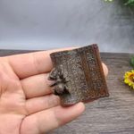 Japanese Collect Ancient bronze Exquisite Book slips