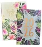 2026 A5 A6 Day to Page Diary Floral Luxury Cover Organise Full Year Planner