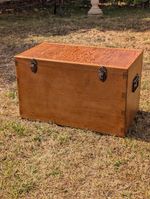 Vintage Solid Wood Storage Chest Trunk Blanket Box