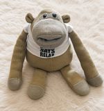 Posh Paws Most Famous Monkey 50cm Plush Friend to the Stars Weighted Soft Toy